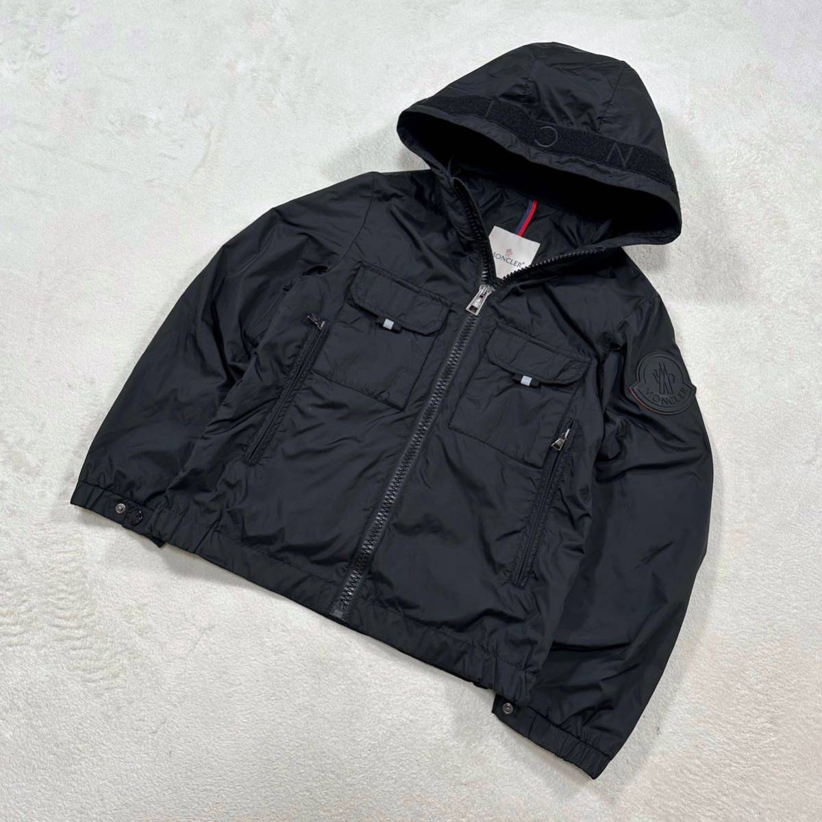 MONCLER ナイロン ジャケット ラバーワッペン フードロゴ 12anni