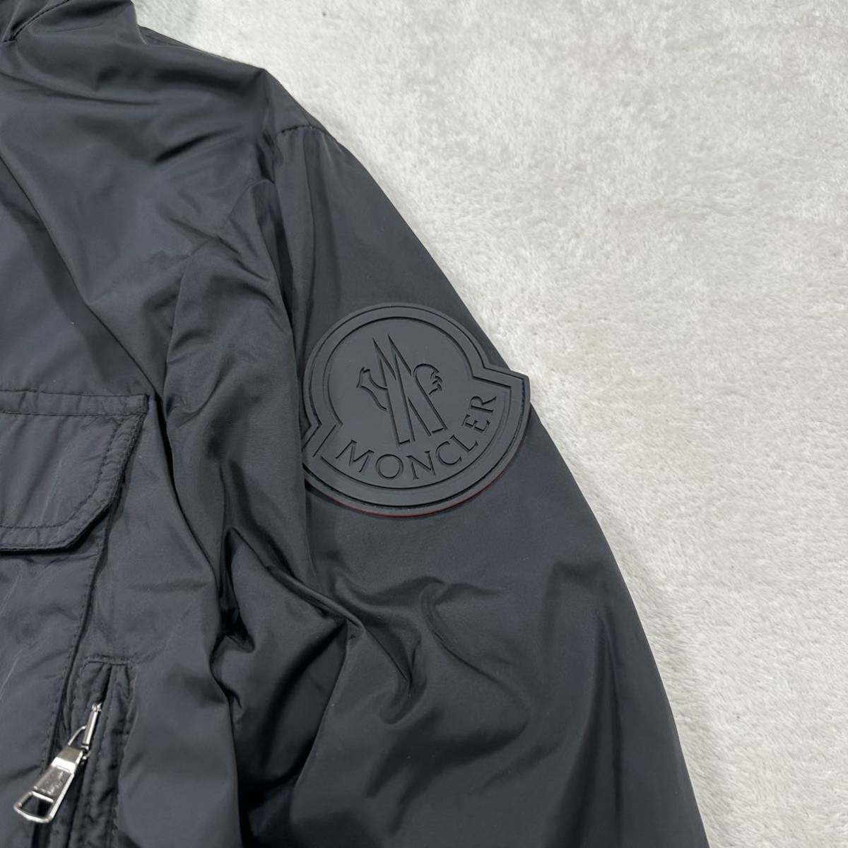 MONCLER ナイロン ジャケット ラバーワッペン フードロゴ 12anni