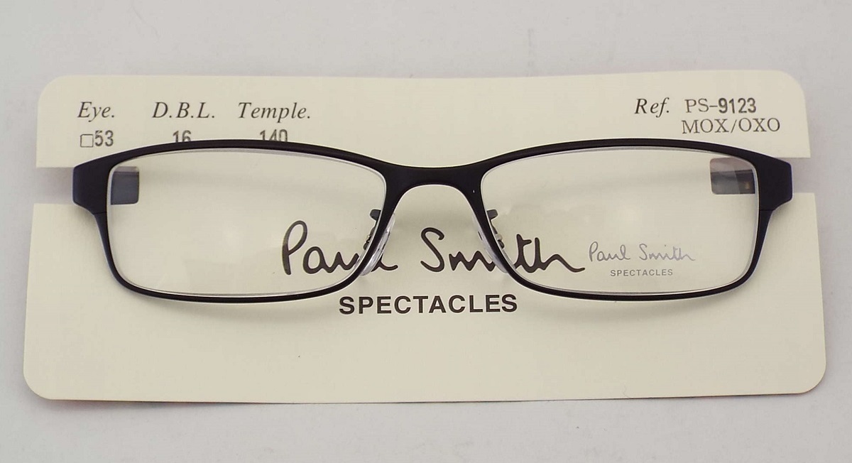 T2352[未使用]Paul Smith Spectacles(ポール・スミス・スペクタクルズ)眼鏡フレーム メガネ 伊達眼鏡レンズ PS-9123 MOX/OXO 53□16-140
