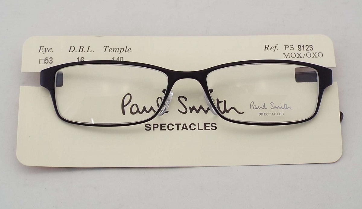 T2378[未使用]Paul Smith Spectacles(ポール・スミス・スペクタクルズ)眼鏡フレーム メガネ 伊達眼鏡レンズ PS-9123 MOX/OXO 53□16-140