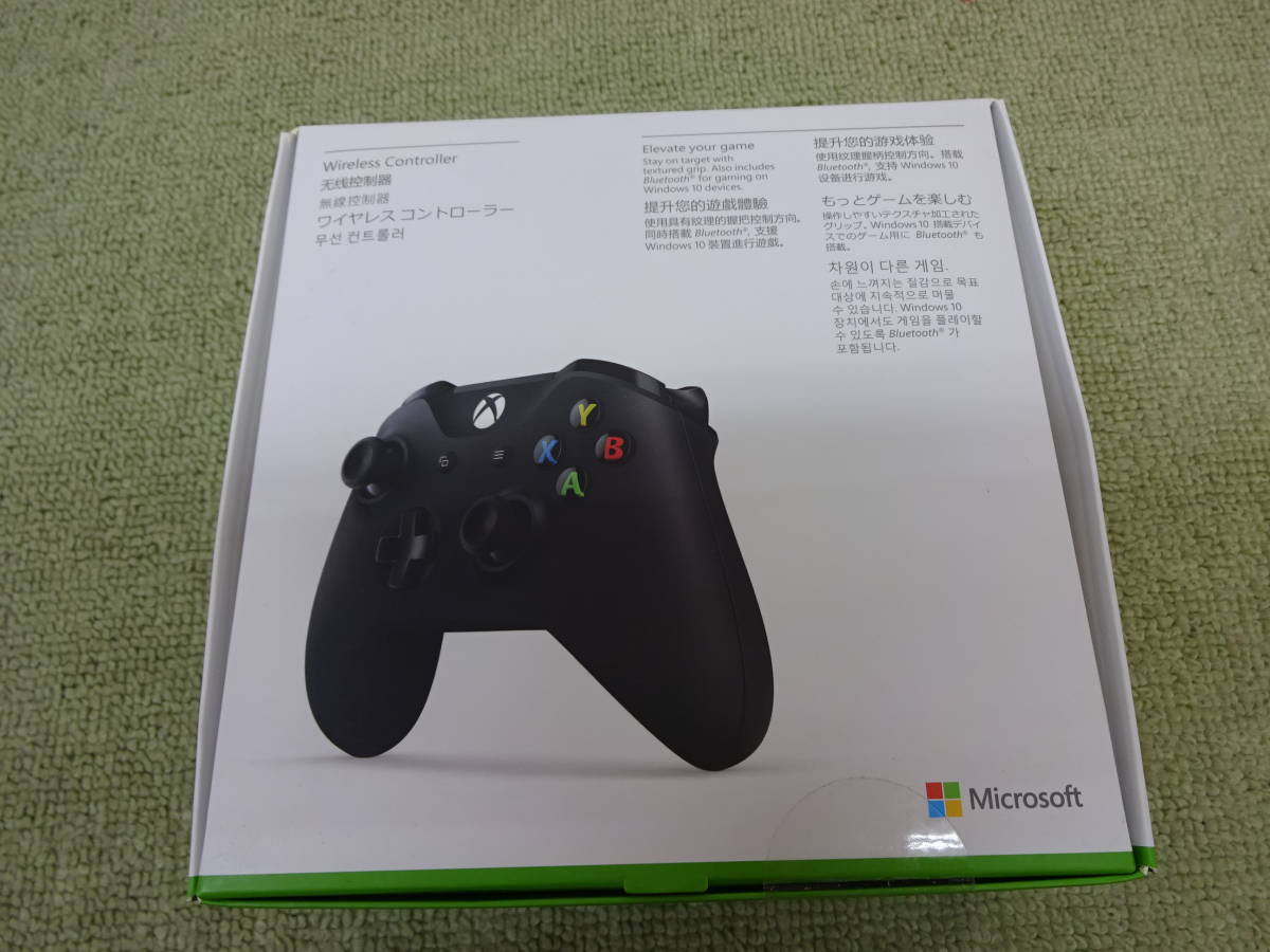 065-F75) 未開封品 XBOX One ワイヤレス コントローラー (ブラック)　_画像2