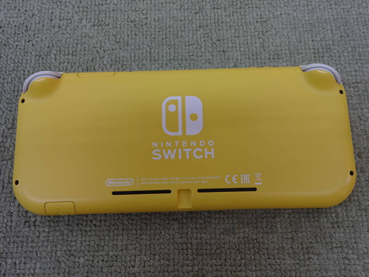 073-G51) 中古品 Nintendo switch Lite ニンテンドースイッチライト 本体 イエロー 動作OK_画像6