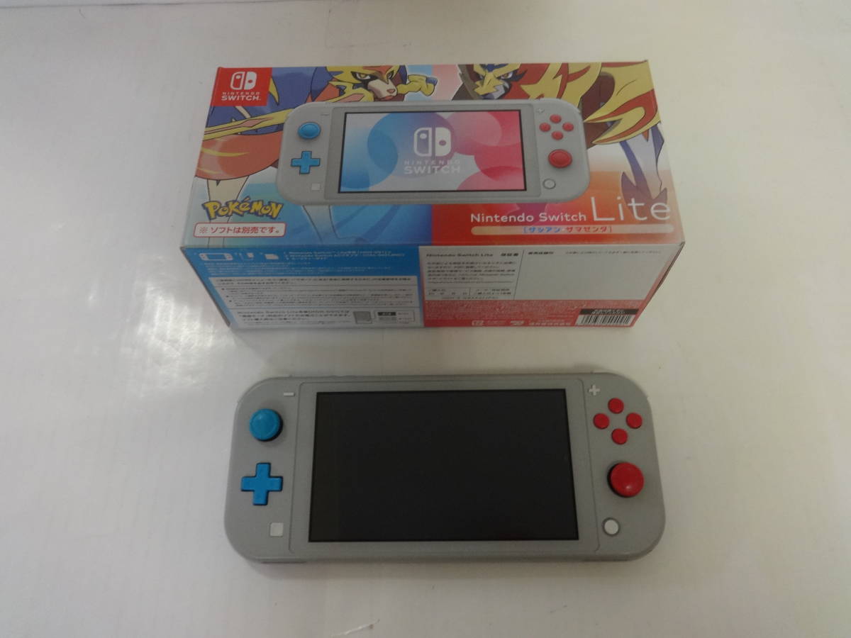 A627 中古 ゲーム 本体 動作確認済 初期化済 ニンテンドー Nintendo Switch Lite ザシアン・ザマゼンタ ポケモン 外箱と本体のみ