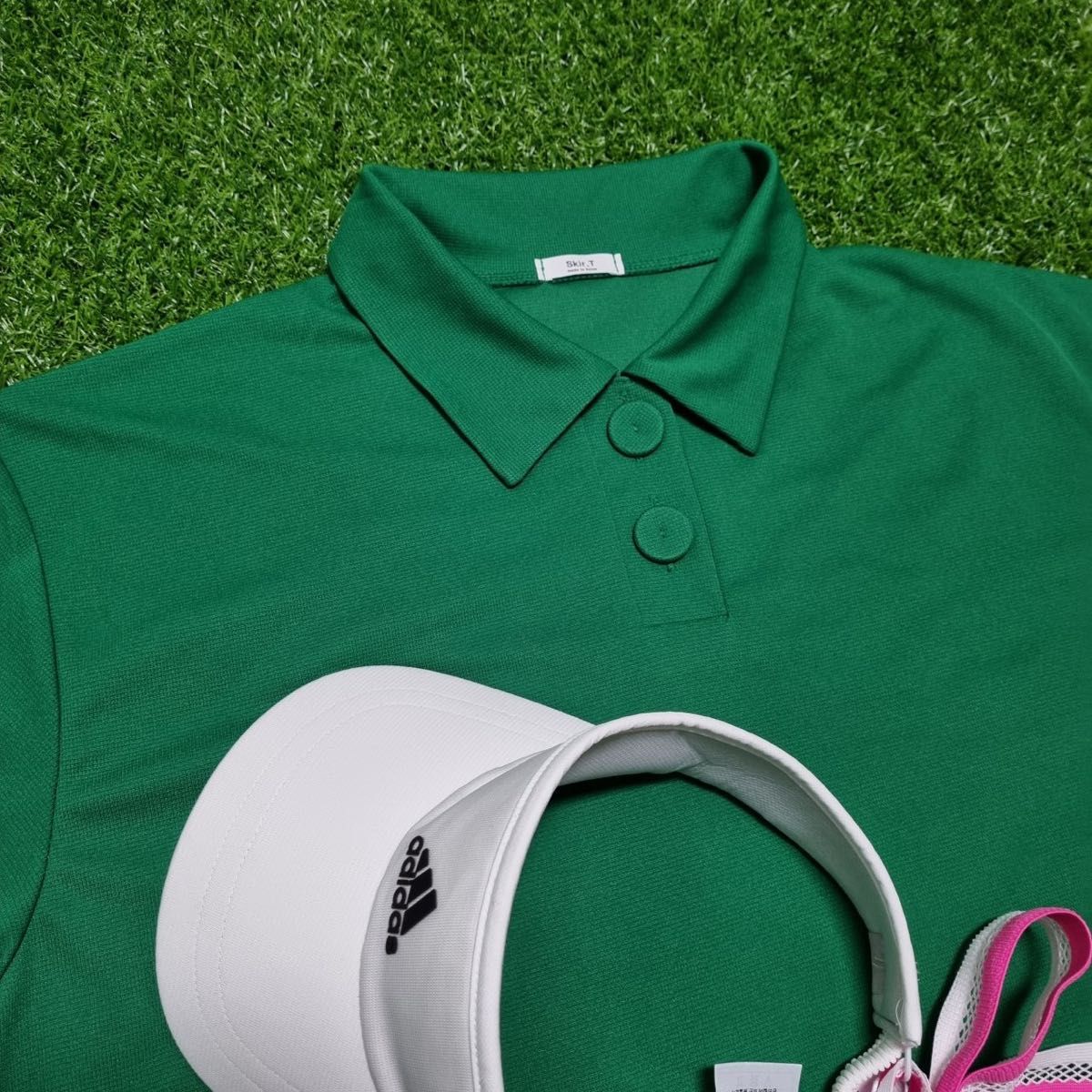【新品】レディースゴルフウェア　ララトップス　韓国　海外　韓国ゴルフウェア　ゴルフウェア ポロシャツ 半袖