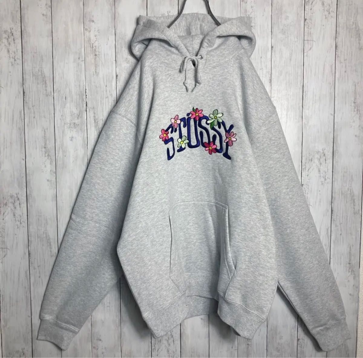 STUSSY 花柄刺繍 パーカー Lサイズ｜Yahoo!フリマ（旧PayPayフリマ）