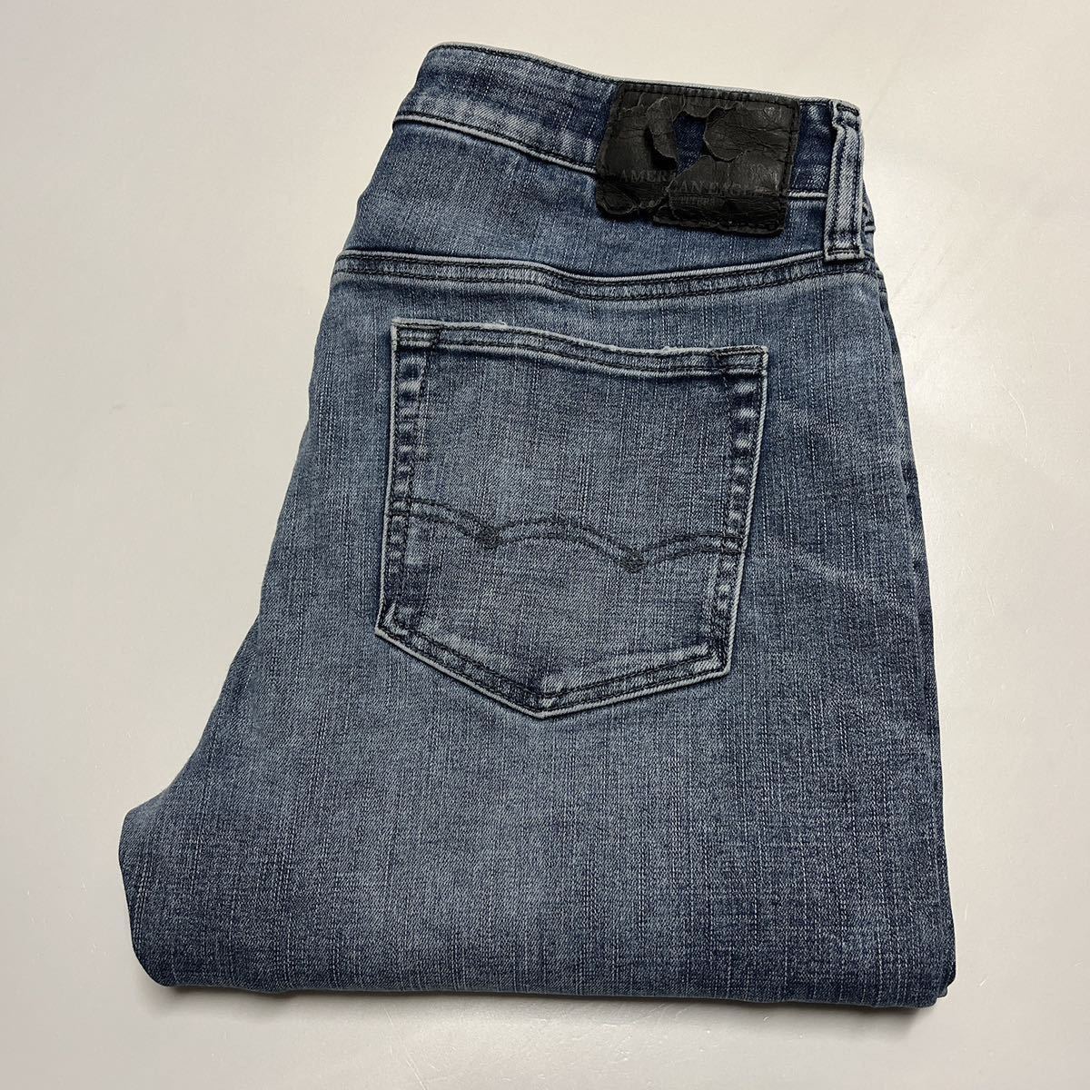 AMERICAN EAGLE OUTFITTERS アメリカンイーグル アウトフィッターズ スキニーストレッチジーンズ デニムパンツ W32 L32_画像1