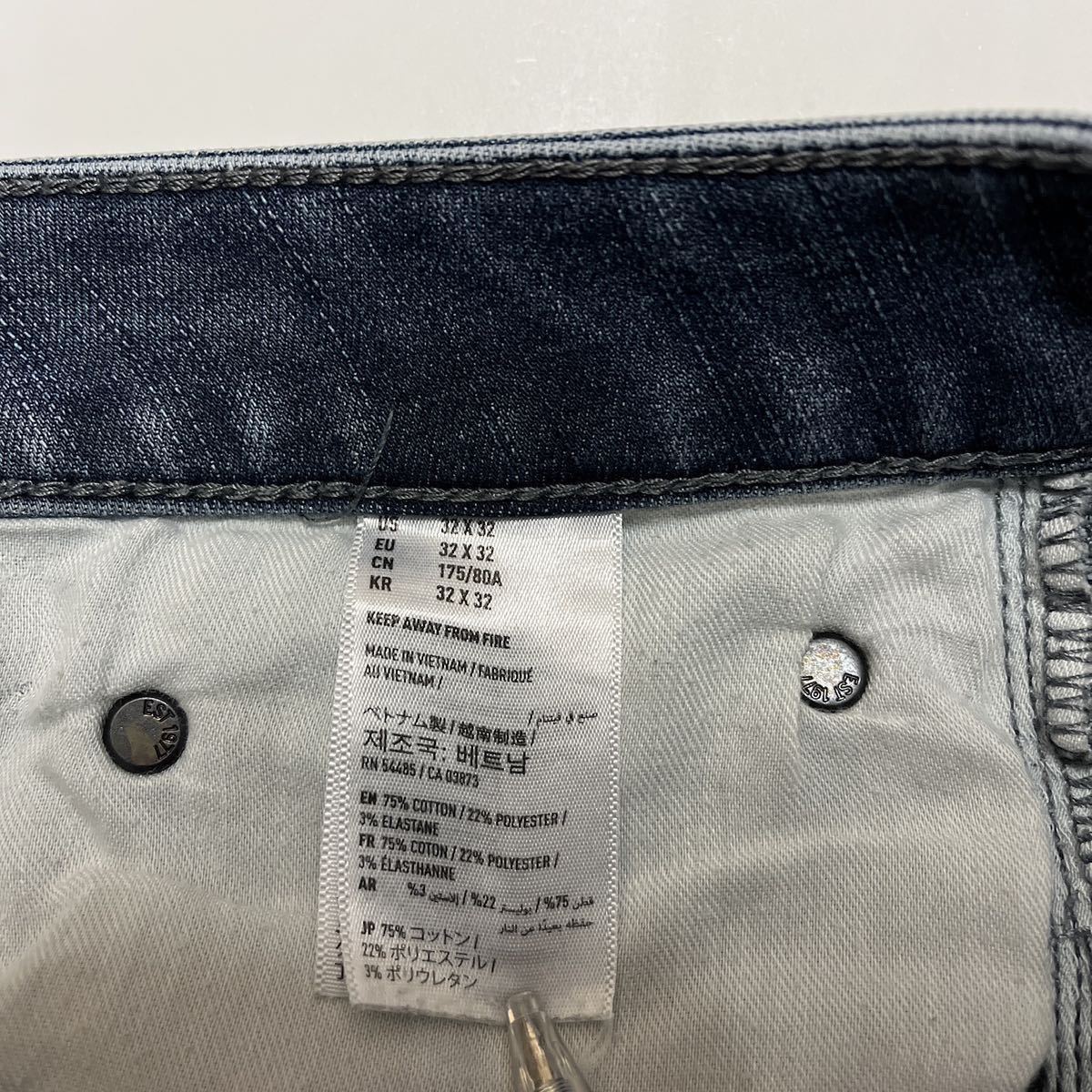 AMERICAN EAGLE OUTFITTERS アメリカンイーグル アウトフィッターズ スキニーストレッチジーンズ デニムパンツ W32 L32_画像9