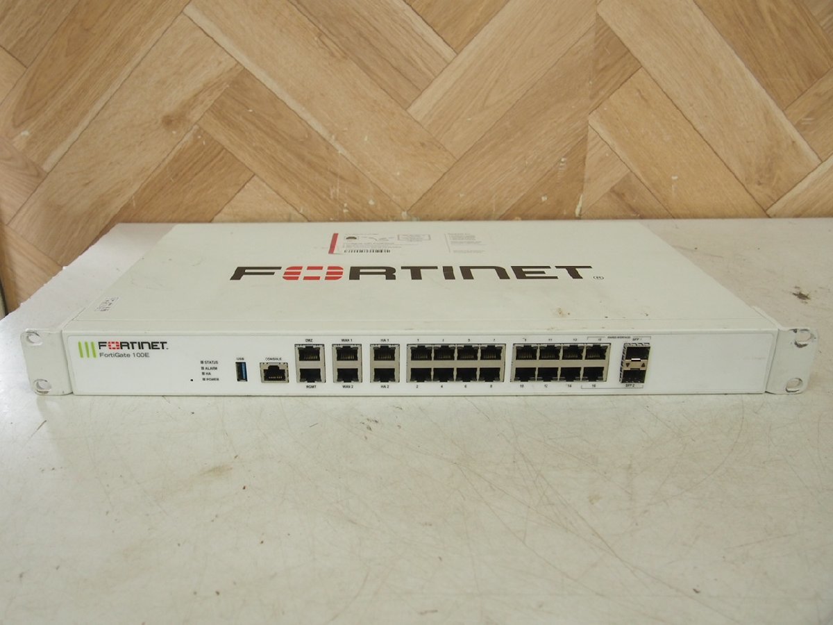 ☆【1K1003-1】 FORTINET フォーティネット ファイアウォール FG-100E 現状品_画像2