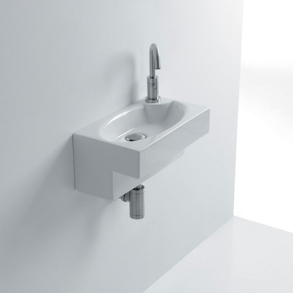 洗面ボウル　ホワイトストーン WS05501F　イタリア製　壁掛け　手洗器　手洗いボウル