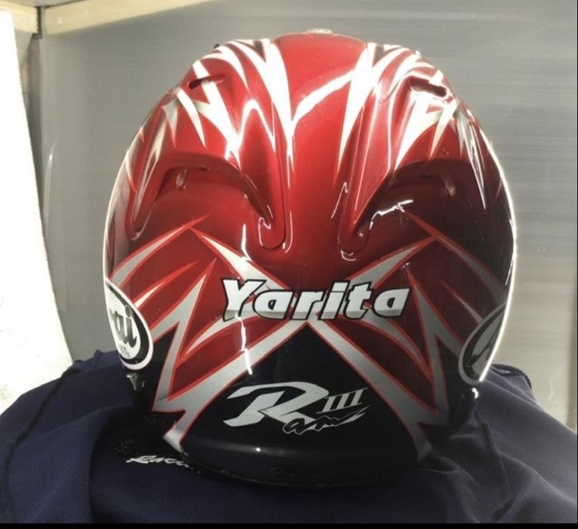 Arai アライSZ-RAM3 カスタム塗装の中古品になります Lサイズ(59〜60㌢) 使用時の小傷シールドも多数あります！_画像3