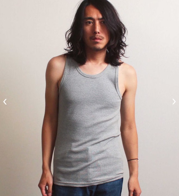 AVIREX アヴィレックス RIB TANK TOP グレー Mサイズ / DAILY リブ タンクトップ / デイリーウェア 新品 アビレックス 灰色_画像4