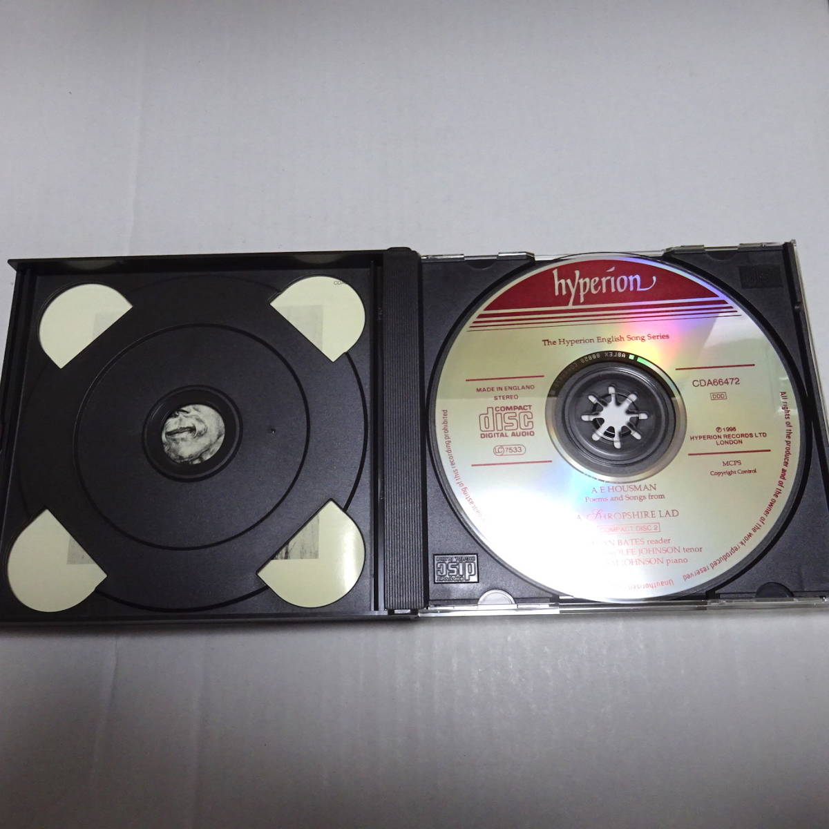 英盤/Hyperion/2CD「ハウスマン：A Shropshire Lad」アラン・ベイツ/アンソニー・ロルフ・ジョンソン/グラハム・ジョンソン_画像4