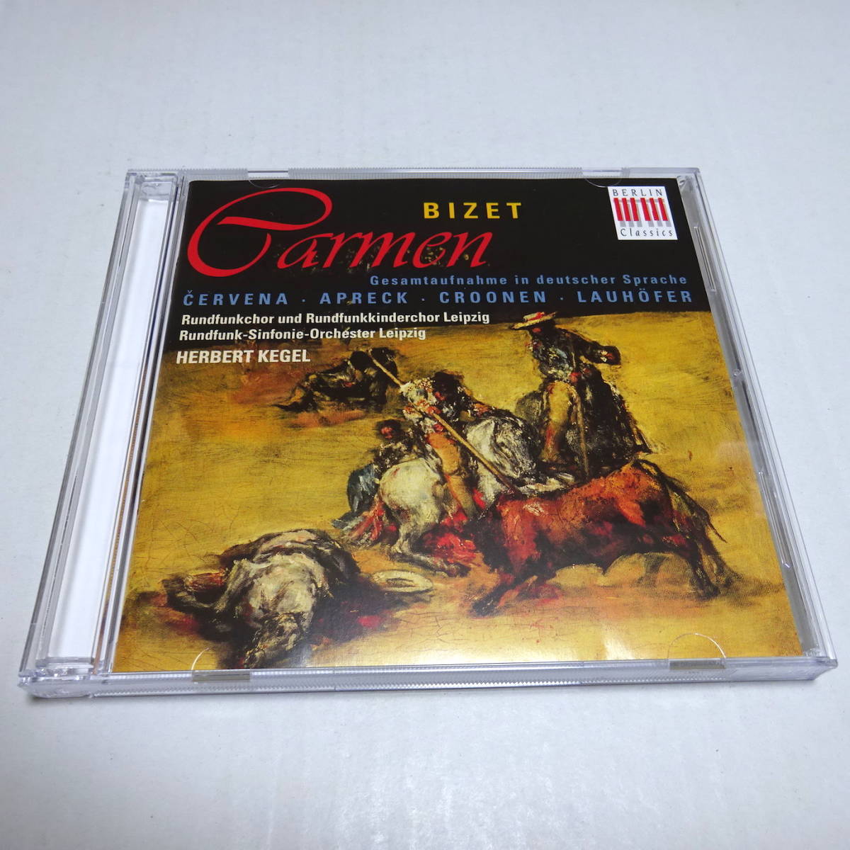 輸入盤/Berlin Classics/2CD「ビゼー：カルメン」アプレック/ツェルヴェナ/ケーゲル＆ライプツィヒ放響の画像1