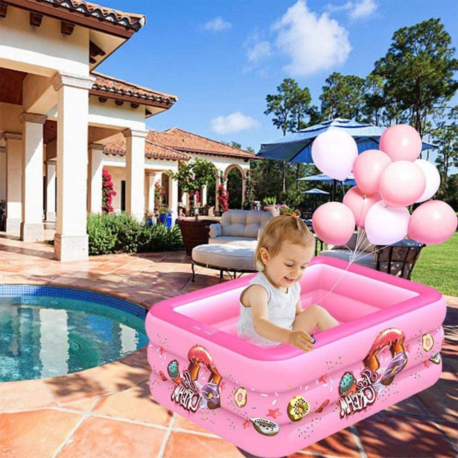  детский бассейн 150x110x50cm розовый для бытового использования винил бассейн тепловая защита утечка предотвращение водные развлечения . большой активность родители . развлечение 