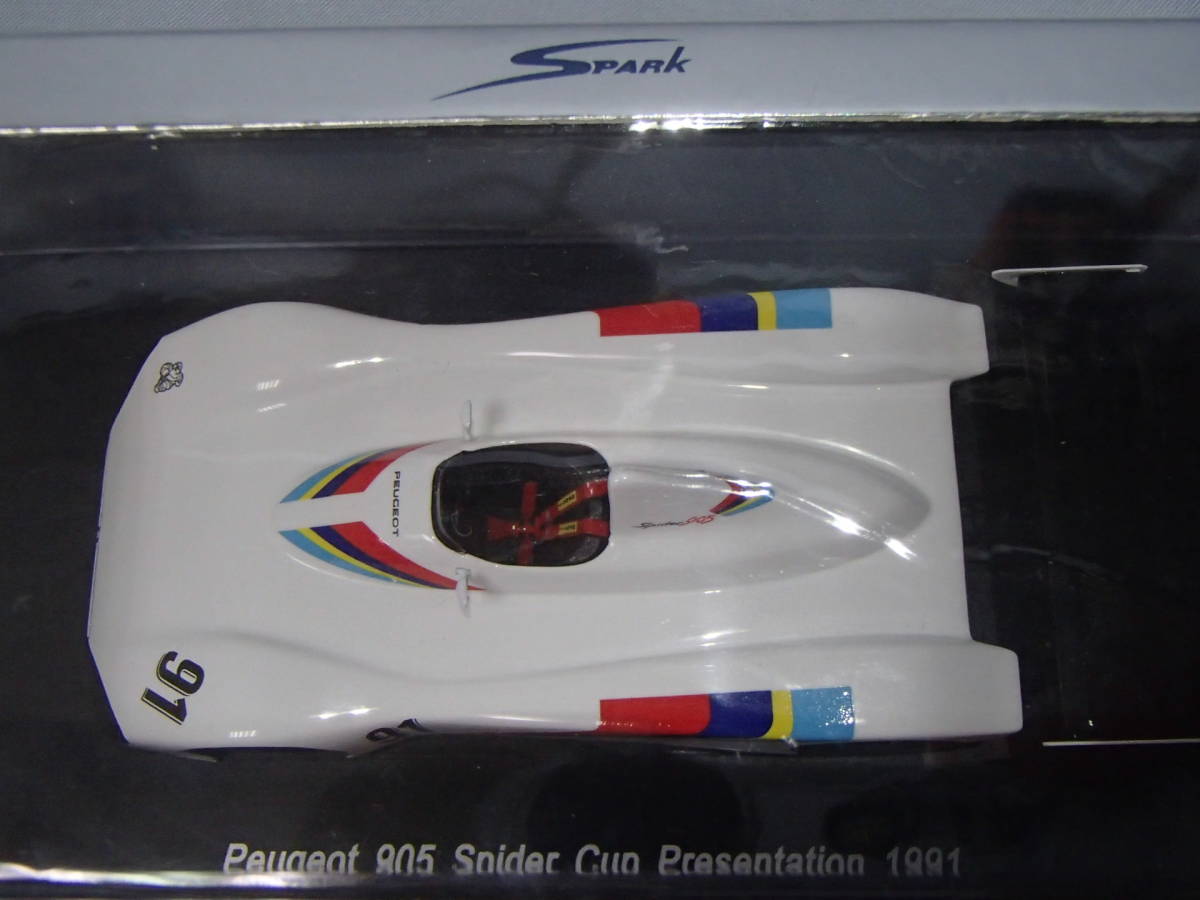 スパーク 1/43 　プジョー 905 #91 1991 スパイダーカップ プレゼンテーションカー　（S1278）_画像7