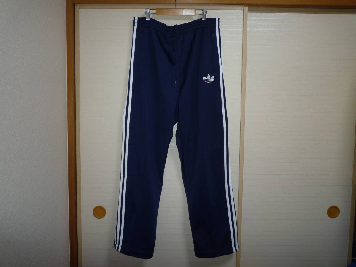 早い者勝ち アディダス Oサイズ程度 紺×白 ファイヤーバードジャージパンツ アディダス 早い者勝ち アディダス Oサイズ程度 紺×白 ファイヤーバードジャージパンツ アディダス
