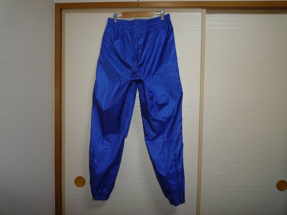 【激安セール】 アディダス サウナスーツナイロンパンツ 青×トリコロール M-L アディダス