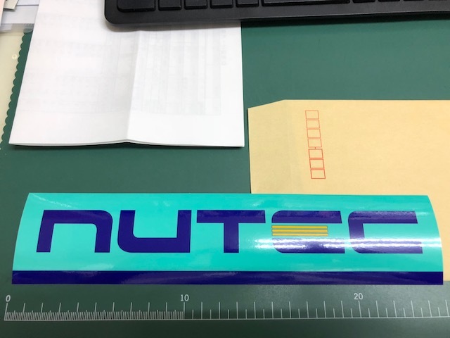 NUTEC（ニューテック） オリジナルステッカー　　サイズ　２５０　x５５㎜ 　　☆☆☆ ☆☆☆☆　⑩　　⑩/033_画像1