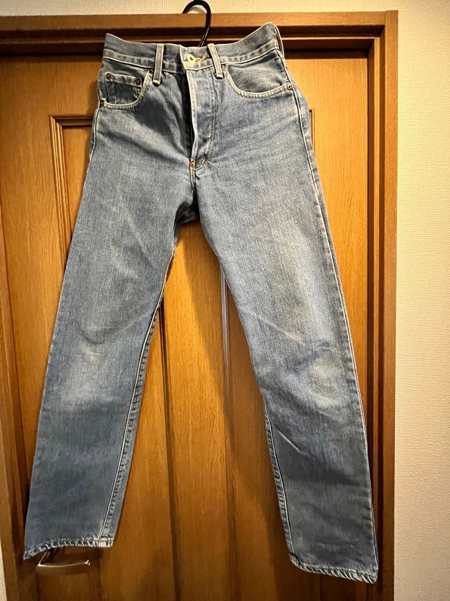 最高のUSEDJEANS☆希少なサイズ27インチ☆ LEVI’S 701XX 1990モデル 135記念モデル 27×33