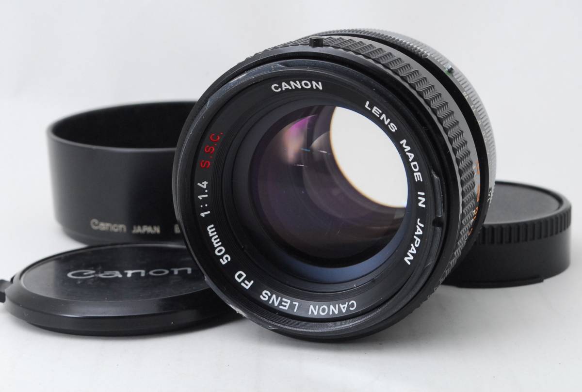 整備済み キヤノン CANON FD 50mm f1.4 S.S.C. 単焦点レンズ　#447