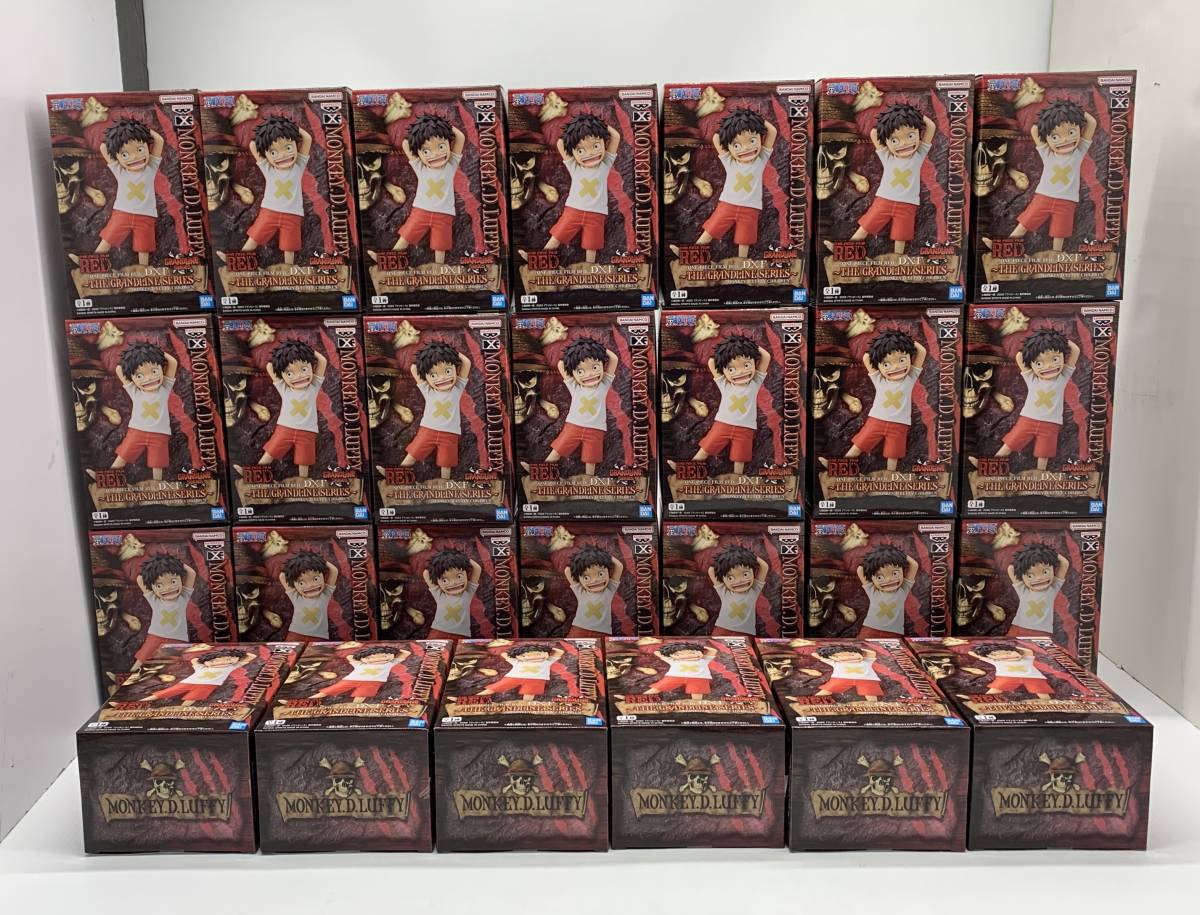  [A045] 未開封 ONE PIECE DXF～THE GRANDLINE SERIES～ モンキー・D・ルフィ ワンピース FILM RED MONKEY.D.LUFFY CHILDREN 27体セット_画像1