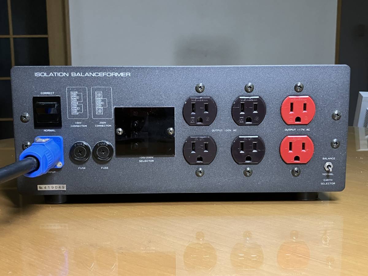 CSE TX-1000 アイソレーション クリーン電源 バランスフォーマー 動作品_画像3