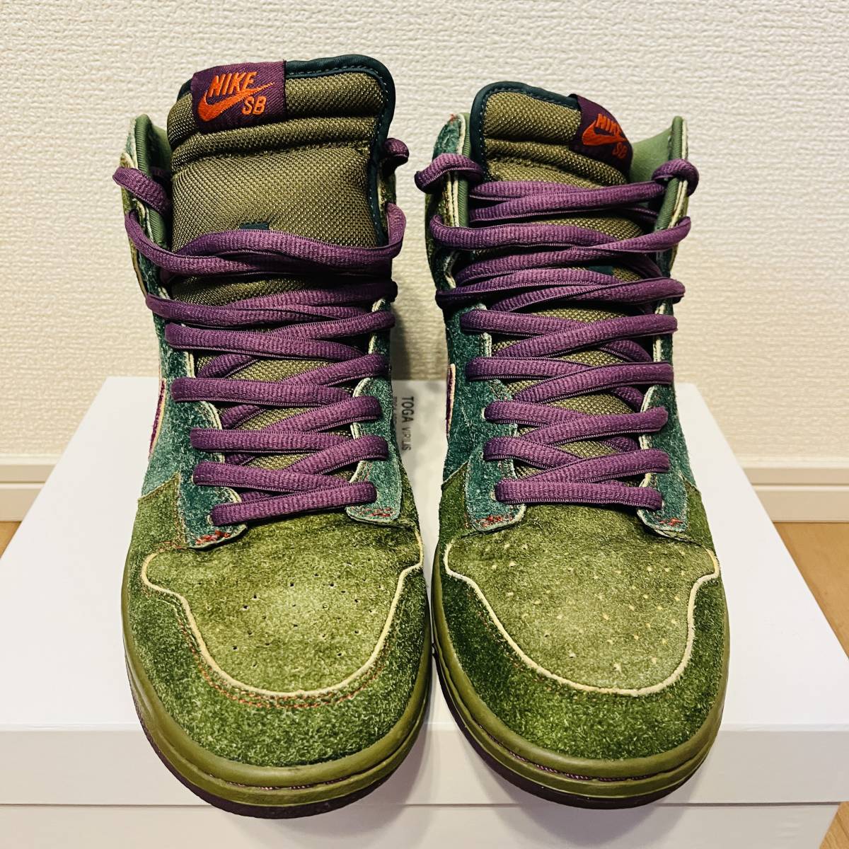 【極美品】NIKE SB DUNK HIGH「SKUNK 420」29cm ナイキ ダンク スカンク_画像2