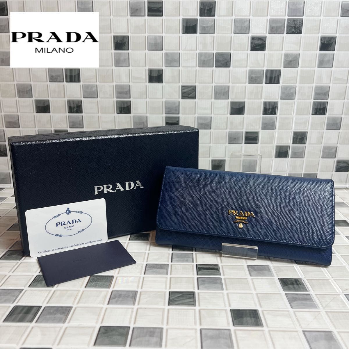 PRADA プラダ サフィアーノレザー 二つ折り財布 長財布 Yahoo!フリマ