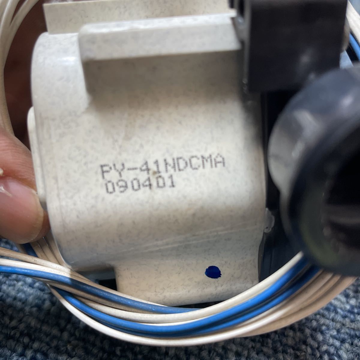 回転動作確認 三菱電機 ヒートポンプ給湯機 SRT-HPT46W4 HP循環ポンプ PY-41NDCMA エコキュート中古部品_画像2