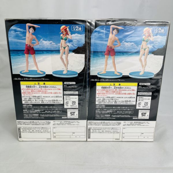 ◆新品◆ ONE PIECE Luffy Nami figure set ワンピース ルフィ ナミ フィギュア セット テレビアニメ DXフィギュア 水着スタイル ONEPIECE_画像3