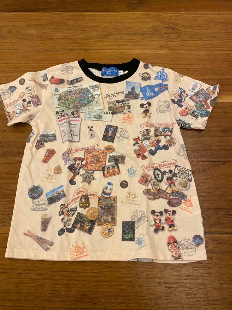 TDR ディズニーランド35周年 限定記念Tシャツ　キッズ120センチ　数回使用　2127_画像1