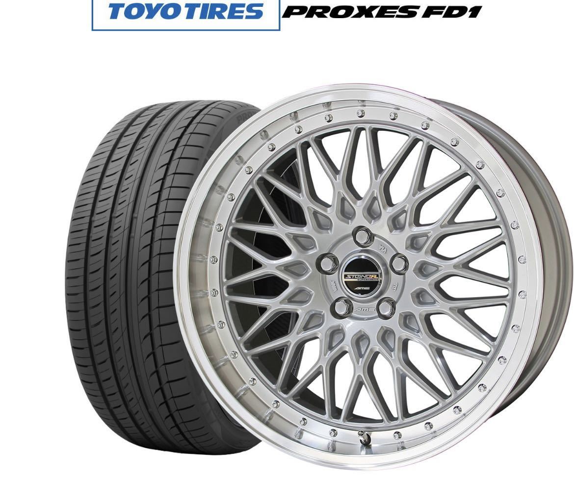 極上品　KYOHO シュタイナー FTX 19インチ 8.0J 114.3 オフセット48 PROXES FD1 225/45R19 96W XL 2022年タイヤ　_画像10