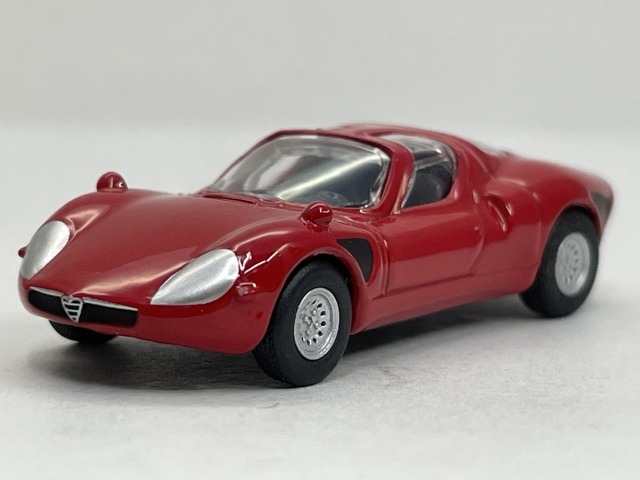 ■★サークルＫサンクス　アルファロメオ　ミニチュアカーコレクション　33 Stradale（レッド／KYOSHO／1：100スケール） _画像1