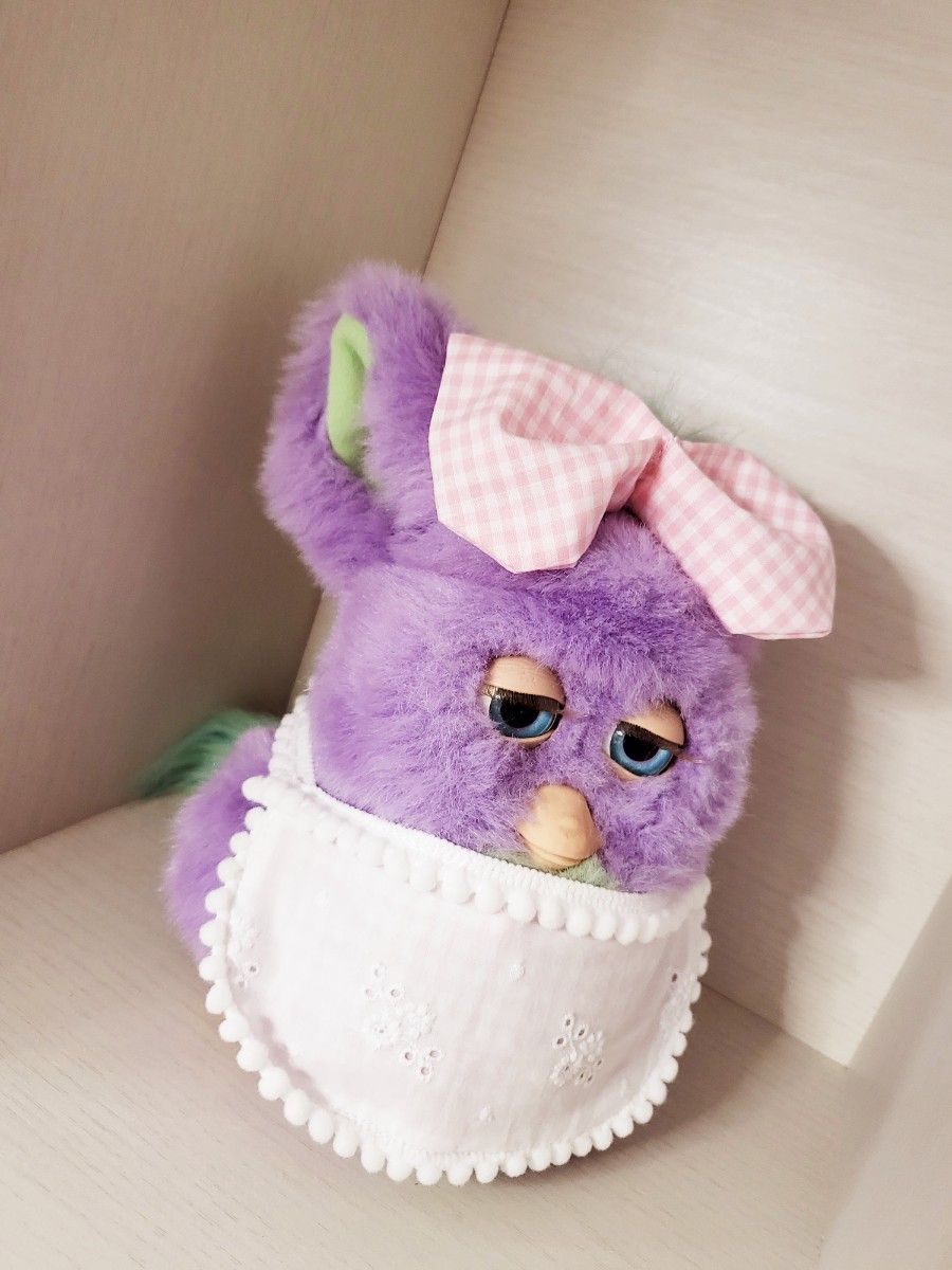 ファビコス　No.440　ファビち　とっておきのビブエプロン④　いちごチャーム、おリボン付き　#ファービー　#furby2