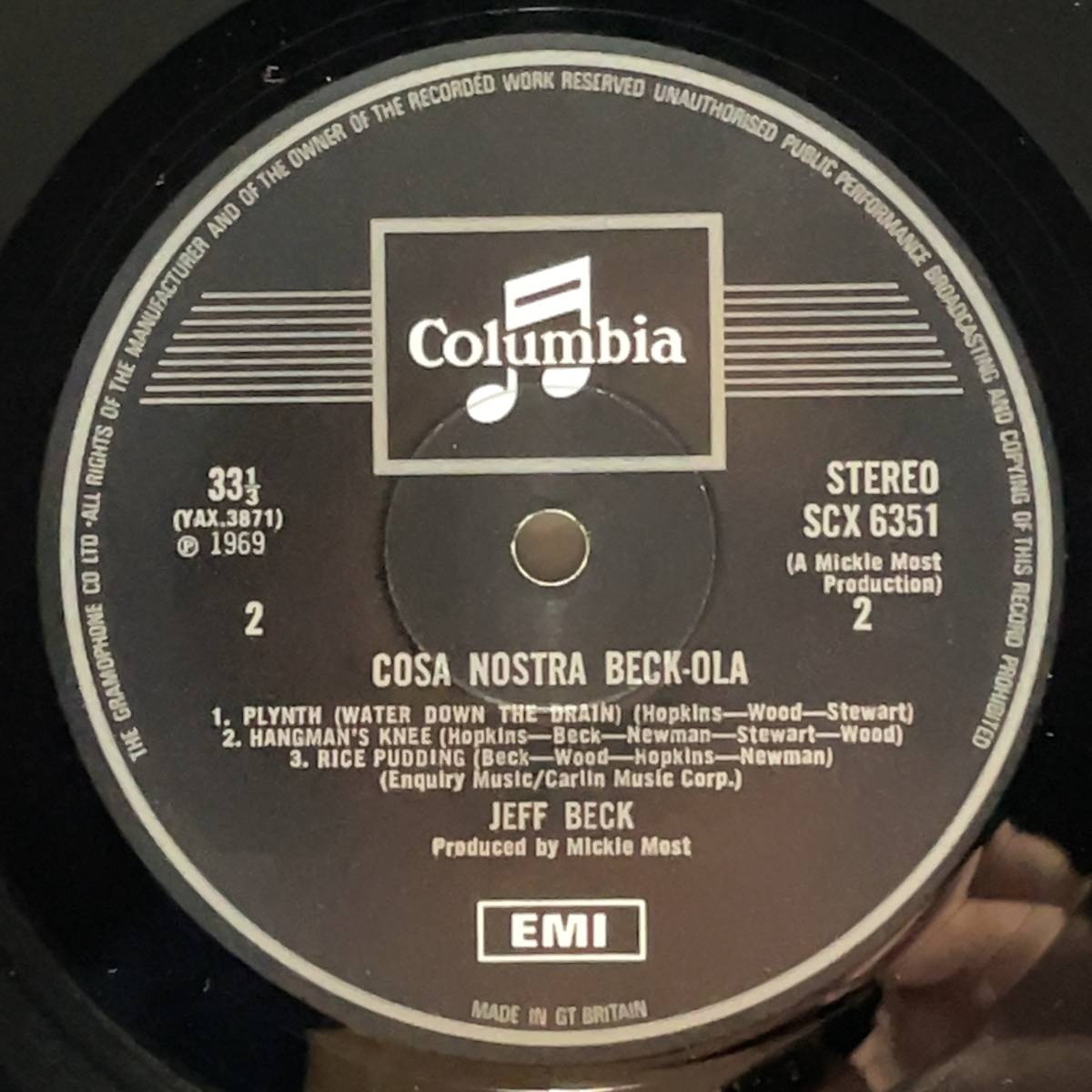 Vinyl レコード Jeff Beck Group Beck-Ola SCX 6351 UK PRESSING(1969) STEREO 1EMI LOGO LABEL_画像7