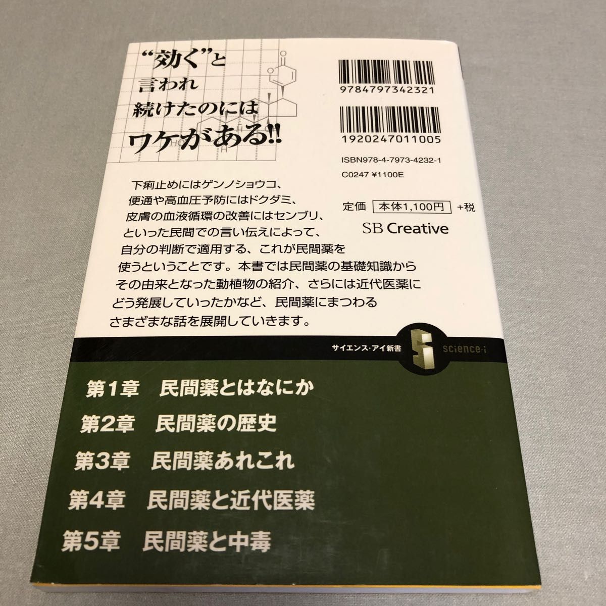 民間薬の科学　病気やケガに効く……民間の言い伝えはどこまで科学的か！？ （サイエンス・アイ新書　ＳＩＳ－３４５） 船山信次／著