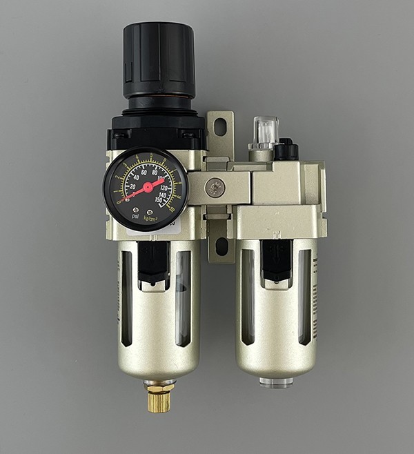 エアーレギュレーター オイラー付 エアーフィルター ルブリケーター 圧力調整 自動排水 1602 Bの画像2