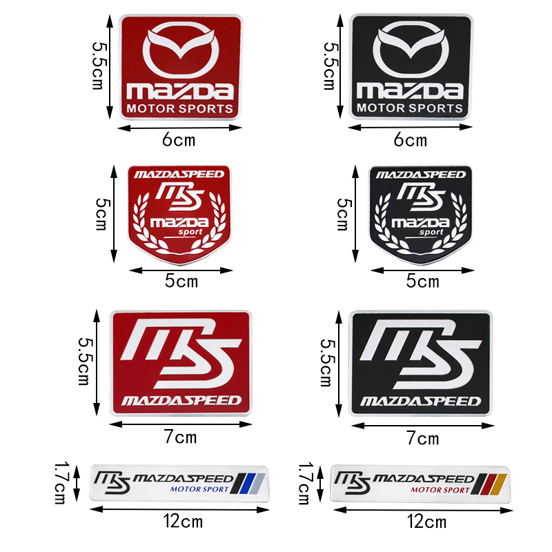 [ including carriage ]MAZDASPEED( Mazda Speed ) 3D emblem plate black length 5.5cm× width 8cm aluminium Mazda 