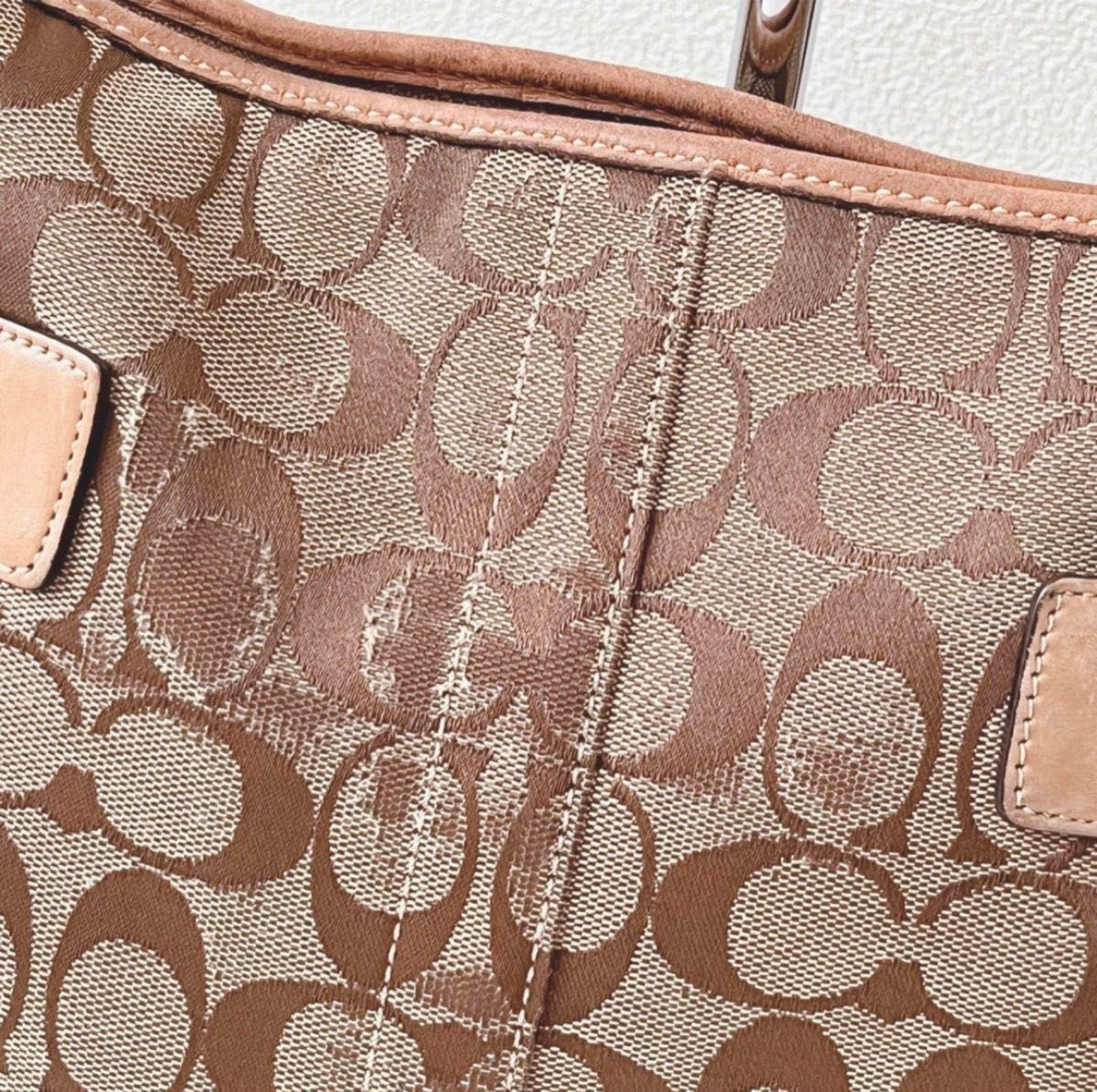 COACH コーチ　キャンパス　シグネチャー　ショルダーバック　レザー