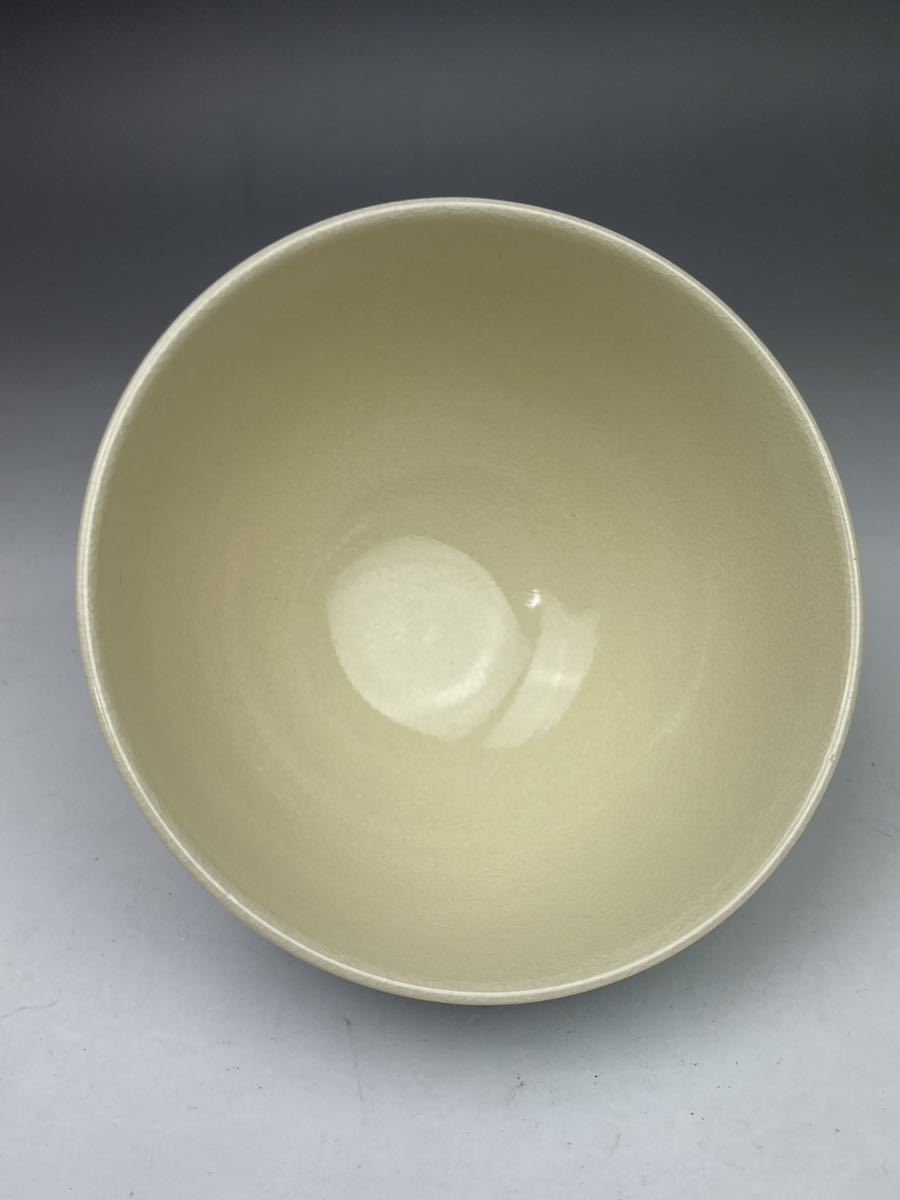 茶道具お茶碗抹茶碗九谷美山原平銘茶鷺図金彩色絵共箱付茶器日本伝統