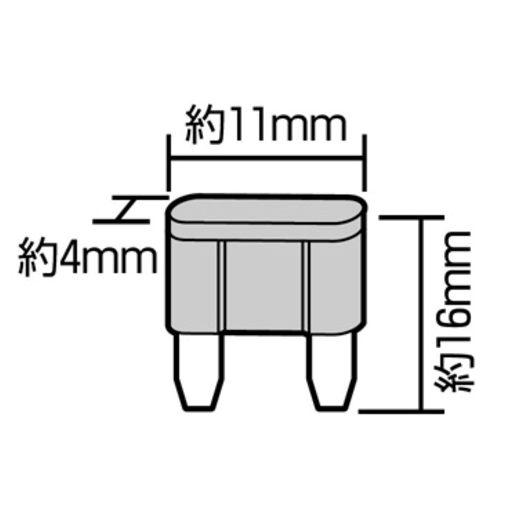 エーモン amon ミニ平型ヒューズ 10A tytの画像3