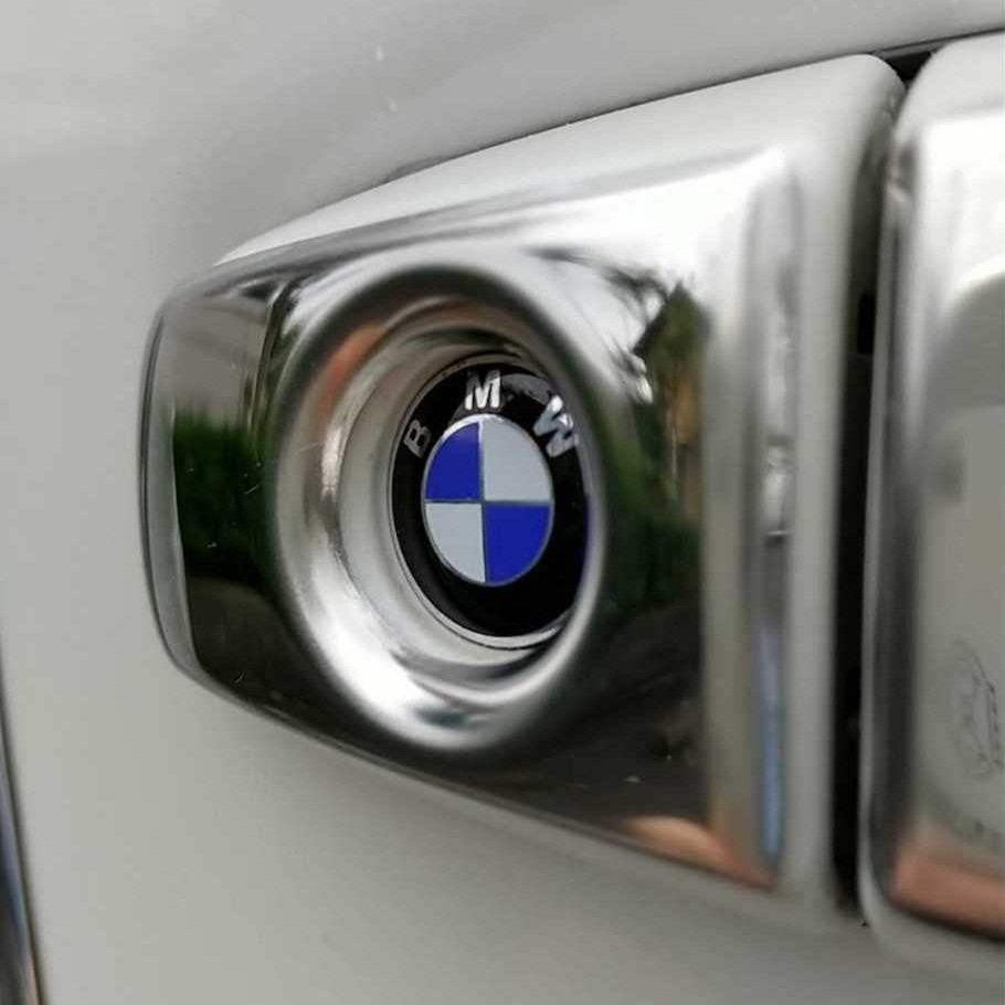 2個セット BMW ビーエムダブリュー 3D クリスタルエンブレム 14mm 鍵穴マーク 鍵穴隠し キーレス ブラック do_画像5