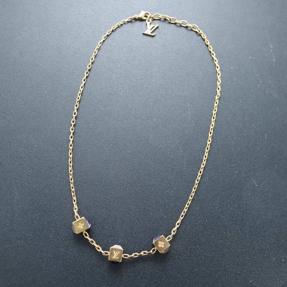 TD1027 LOUIS VUITTON/ルイヴィトン コリエ ギャンブル ネックレス