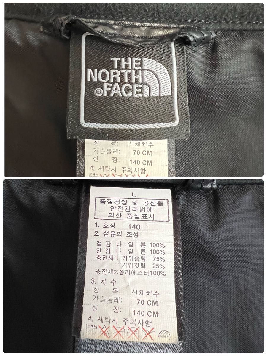 THE NORTH FACE ノースフェイス ダウンジャケット　海外限定　キッズ 140 ブラック 