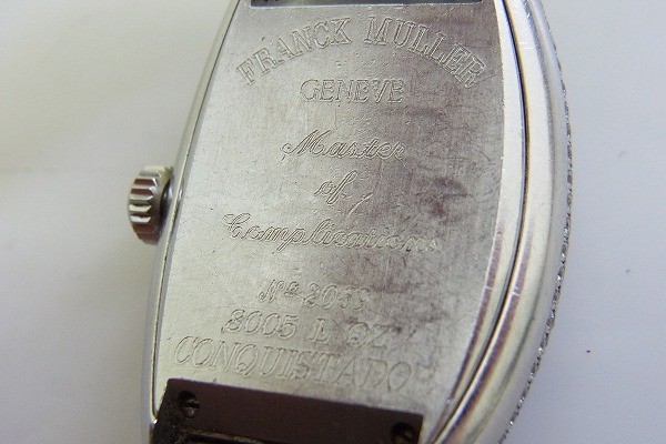 B014-00000 FRANCK MULLER フランクミューラー コンキスタドール 8005LQZ レディース クォーツ 腕時計 現状品⑧_画像7