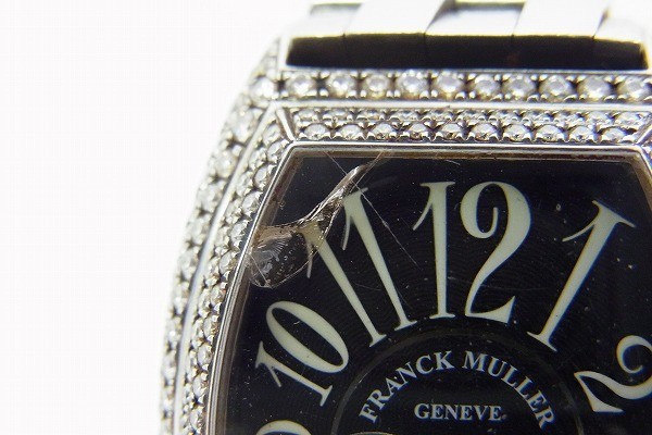 B014-00000 FRANCK MULLER フランクミューラー コンキスタドール 8005LQZ レディース クォーツ 腕時計 現状品⑧_画像4