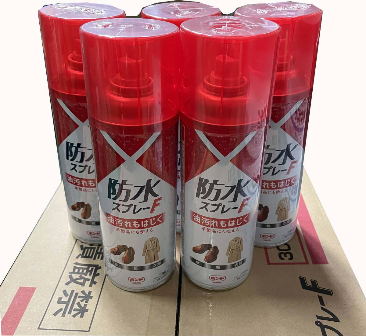 コニシボンド　防水スプレーＦ（フッ素樹脂系発送剤）　300ｍｌ　２４本_画像1