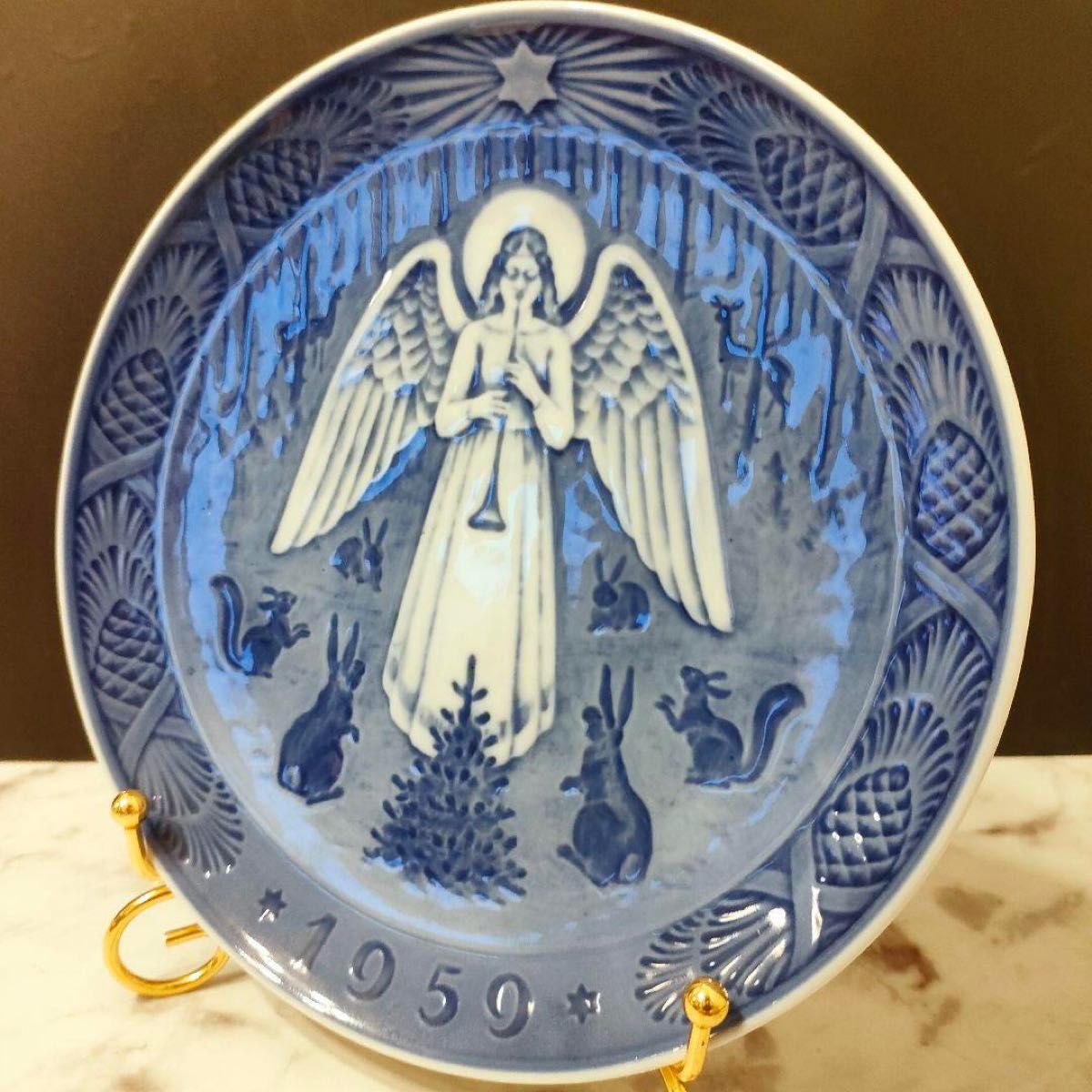 希少品】 ロイヤルコペンハーゲン イヤープレート 1959年 クリスマスの
