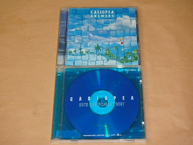 カシオペア CD2枚セット　/　ANSWERS　/　20TH ANNIVERSARY BEST　/　CASIOPEA_画像1