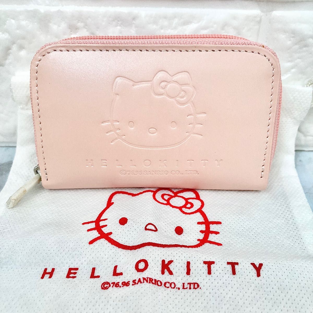 新品 未使用  ! レトロ ハローキティ レザーコレクション キーケース HELLO KITTY ファスナー 激レア 希少